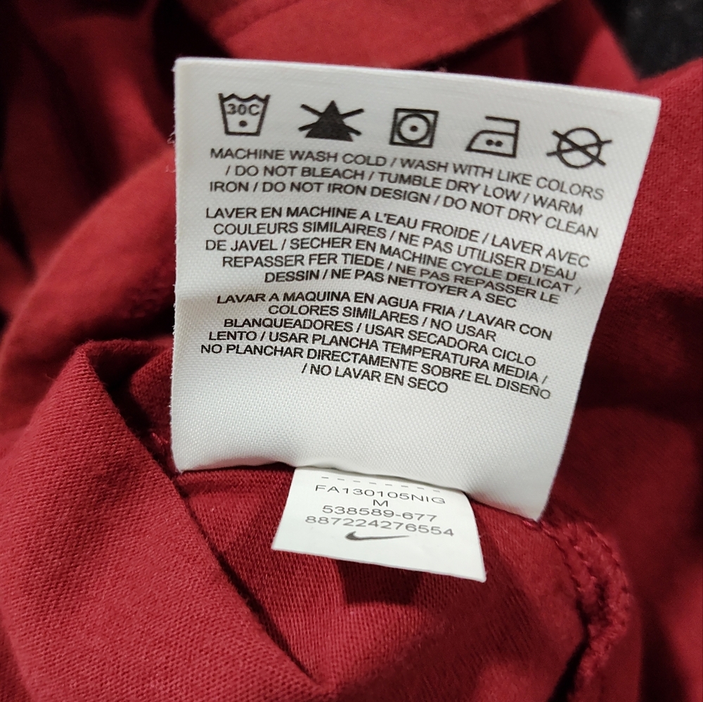 Washington Redskins Women's Medium V Neck Short Sleeve T-shirt, Nike Official - Picture 8 of 10